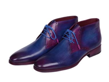 mens purple dress boots